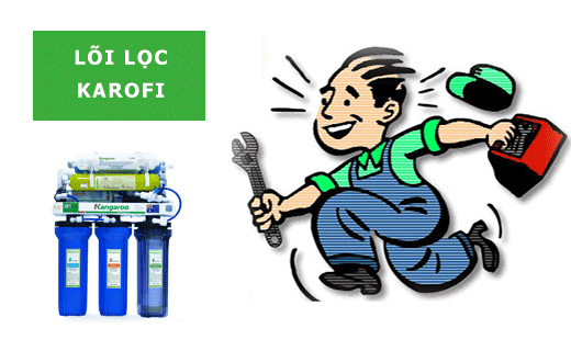 Thay lõi lọc karofi chính hãng